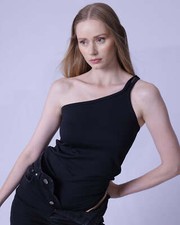 One Shoulder Ribbed Bodysuit