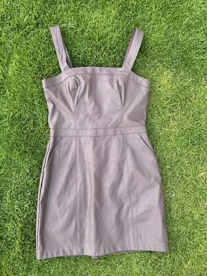 chinese dress ladies Abercrombie & Fitch Black Vegan Leather Shift Mini Dress- Size XL (sol –  The Saved Collection