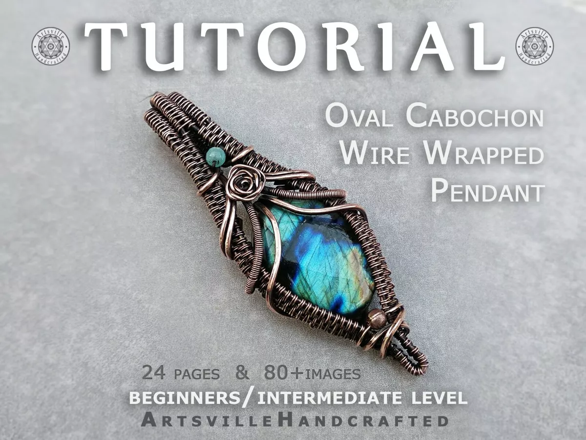 Wire Wrapping / Weaving Jewelry Making Book Weave Wrap Tutorial