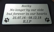 Personalised Pet Memorial Plaque Grave marker Garden Memorial name plate
