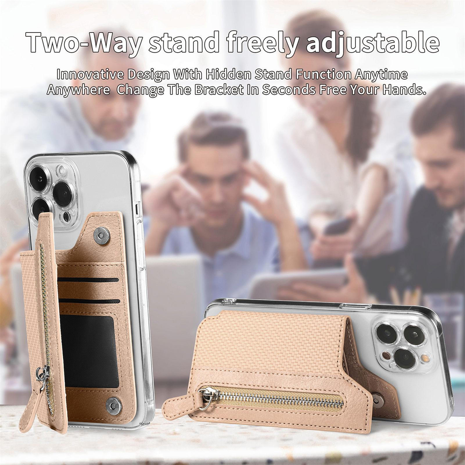 1PCS Cell Phone Card Holder Stand with Wallet for Credit Cards