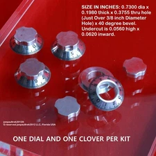 Star Trek , BOURNS REPLICA KIT, 10 Turn Dial & Clover, Metal Jein REPLICA