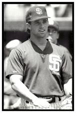 Brad Ausmus (1993) San Diego Padres Vintage Baseball Postcard Rd4