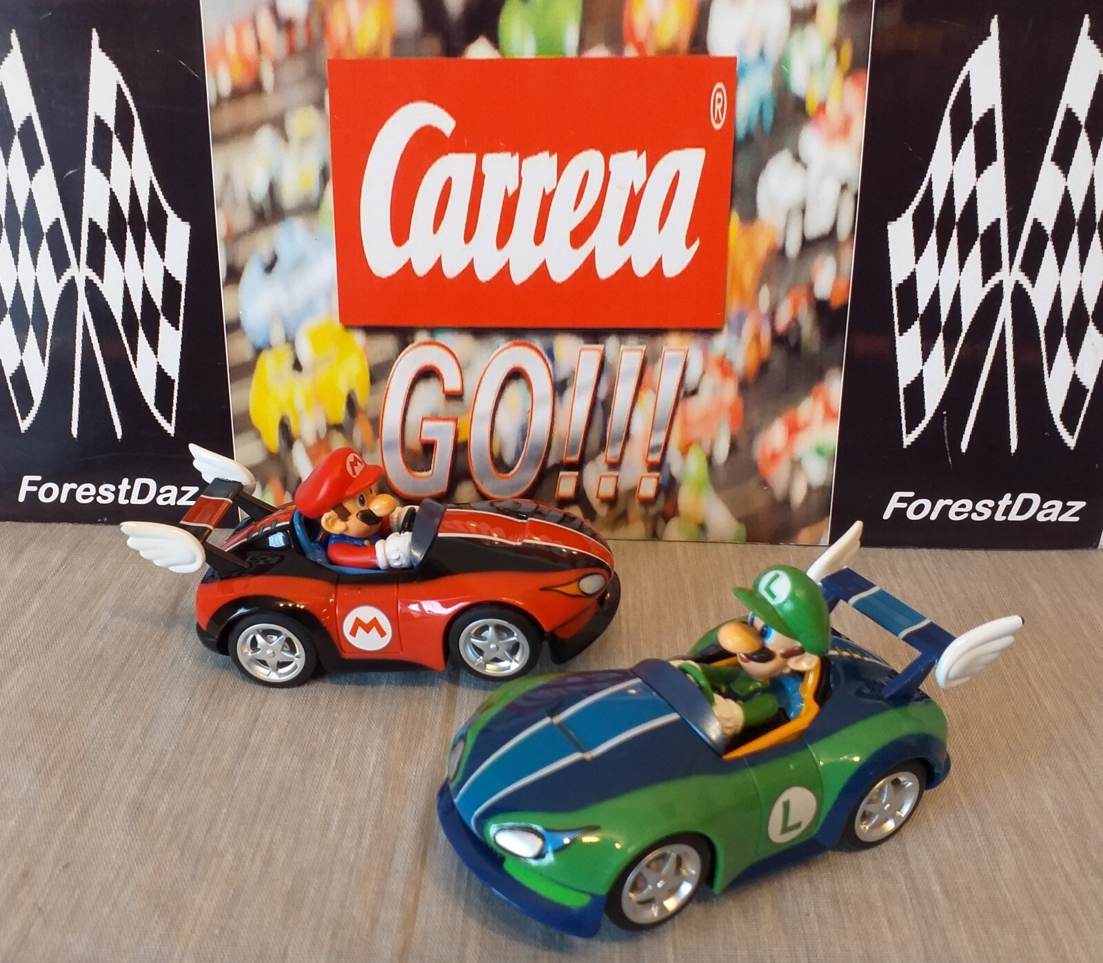 Mario & Luigi Wild Wing Carrera GO!!!  Mario Slot Car Racing 1:43 PreLoved Gift
