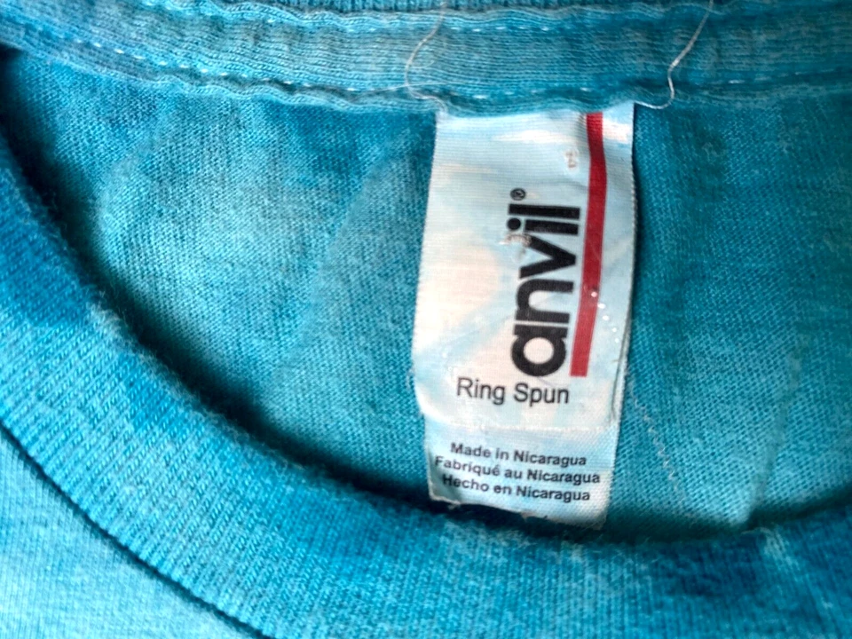 Camiseta Banda Vintage Panic at the Disco Talla S 00s Todo Mármol Azul Aqua Foto 3 de 4