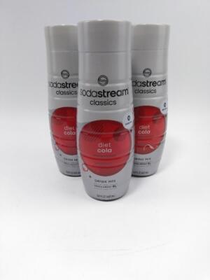 3PK SodaStream Diet Cola Syrup, 14.8 Fluid Ounce
