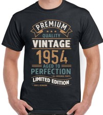 71st Birthday T-Shirt 1954 Mens Funny 70 Year Old Vintage year Limited Edition