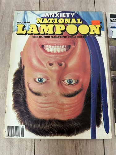 VINTAGE 2x National Lampoon Magazines AUG 1980: Anxiety + NOV 1981 TV: Cruel.... - Picture 2 of 16