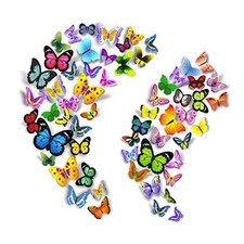 104PCS Butterfly Wall Decals for Wall-3D Butterflies Wall Stickers Butterfly