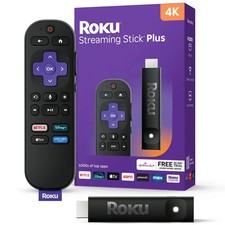 Roku Streaming Stick Plus 2025 - Dispositivo de transmisión Roku 4K y HDR para TV con voz