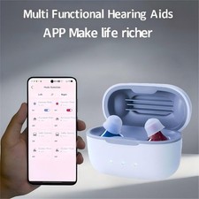 Bluetooth Rechargeable Hearing AidsFor Seniors With App Control Invisible In Ear