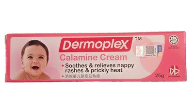 Dermoplex Calamine Cream Soothes Relieve Nappy Rash Prickly Irritation 25g