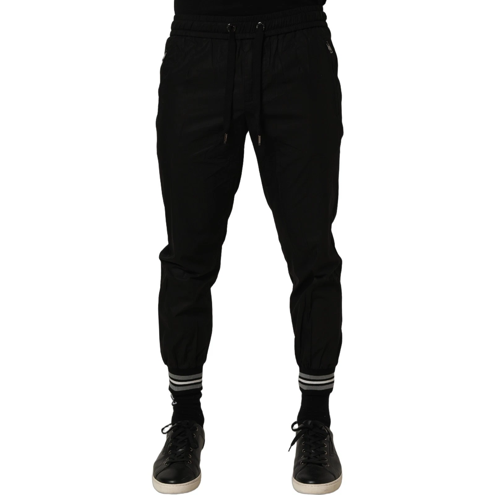 DOLCE & GABBANA Pants Black Cotton Mid Waist Jogger Sweatpants IT46/W32/S 750usd
Opens in a new wind