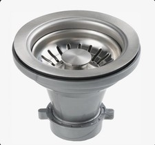 Kraus Kitchen Grid Basket Sink Strainer - Grey