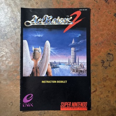 ActRaiser 2 Super Nintendo SNES (Fan Art)  Manual Only /Instruction Booklet