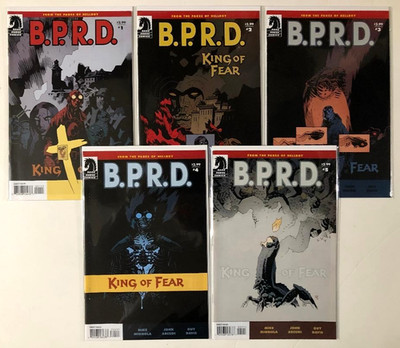 BPRD: KING OF FEAR (2010) #1-5 COMPLETE SET LOT FULL RUN HELLBOY MIKE MIGNOLA