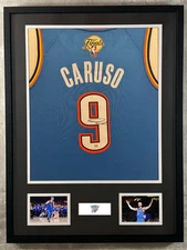 Alex Caruso Signed Jersey Framed W/ PSA COA Oklahoma City Thunder Blue Auto