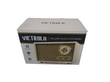 Victrola Willow VRS-2800 Brown Retro Wood Bluetooth FM/AM Radio