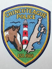 CHINCOTEAGUE POLICE Virginia Lighthouse VA PD patch