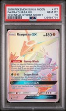 PSA 10 Rayquaza GX 177/168 Secret Rainbow NEW CERT - Celestial Storm - 2018 S&M on eBay