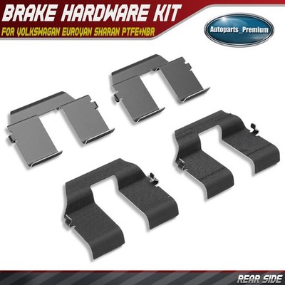Rear Disc Brake Hardware Kit for Volkswagen EuroVan 2001-2004 Sharan 2002-2008