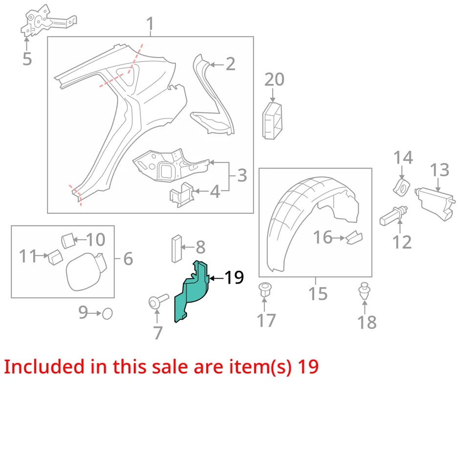 Infiniti FX35 2009-2017 conjunto de guardia-drafter, LH 788531CA0A Foto 3 de 4