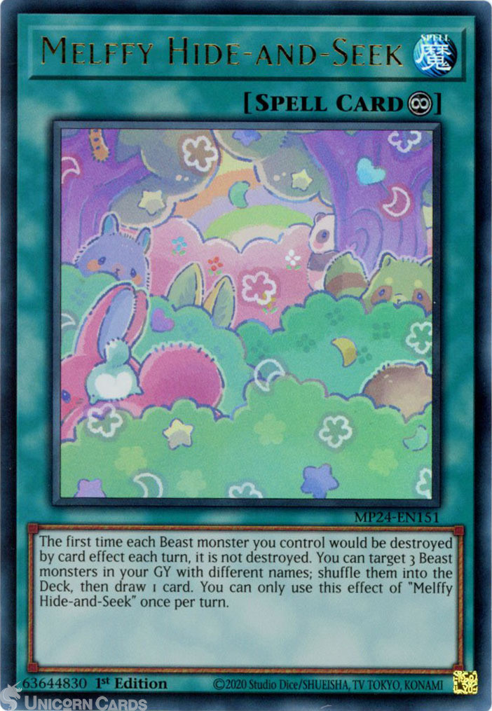 MP24-EN151 Melffy Hide-and-Seek : Ultra Rare 1st Edition YuGiOh Card