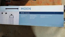 Moen Genta BH3633BL 3 Piece Paper Holder, Towel Ring, Towel Bar in Matte Black
