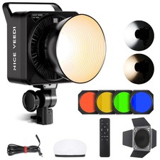 125W RGB Professional Cob Video Light with Bowens Mount, 3000K-10000K Studio ...