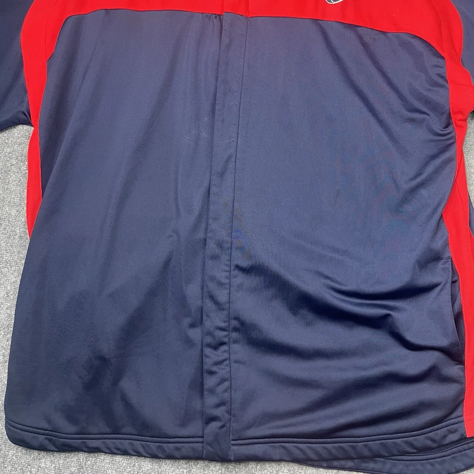 Vintage New Jersey Nets Adidas Warm Up Jacket 4XL Red Navy Authentic Rare OG - Image 3 of 4