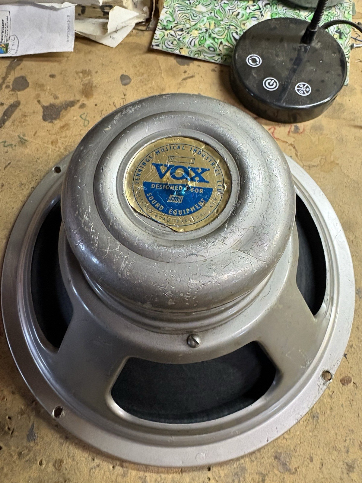 Vintage 1966 Vox Celestion G12 T1088 8ohm 12" Silver Alnico Speaker 1960s