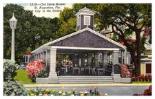Postcard SHOP SCENE St. Augustine Florida FL o/19 AR6168