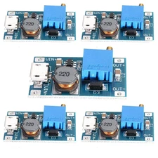 DC-DC Step-Up Booster Module – 5-Pack 2 V–24 V to 28 V 2A Power Converter