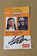 2015 Senior Bowl Signed/ Autographed Card, Steven Nelson (Chiefs, Eagles)