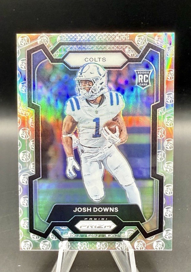 2023 Panini Prizm - Josh Downs #345 WHITE KNIGHT Prizm Rookie Jersey Match /3