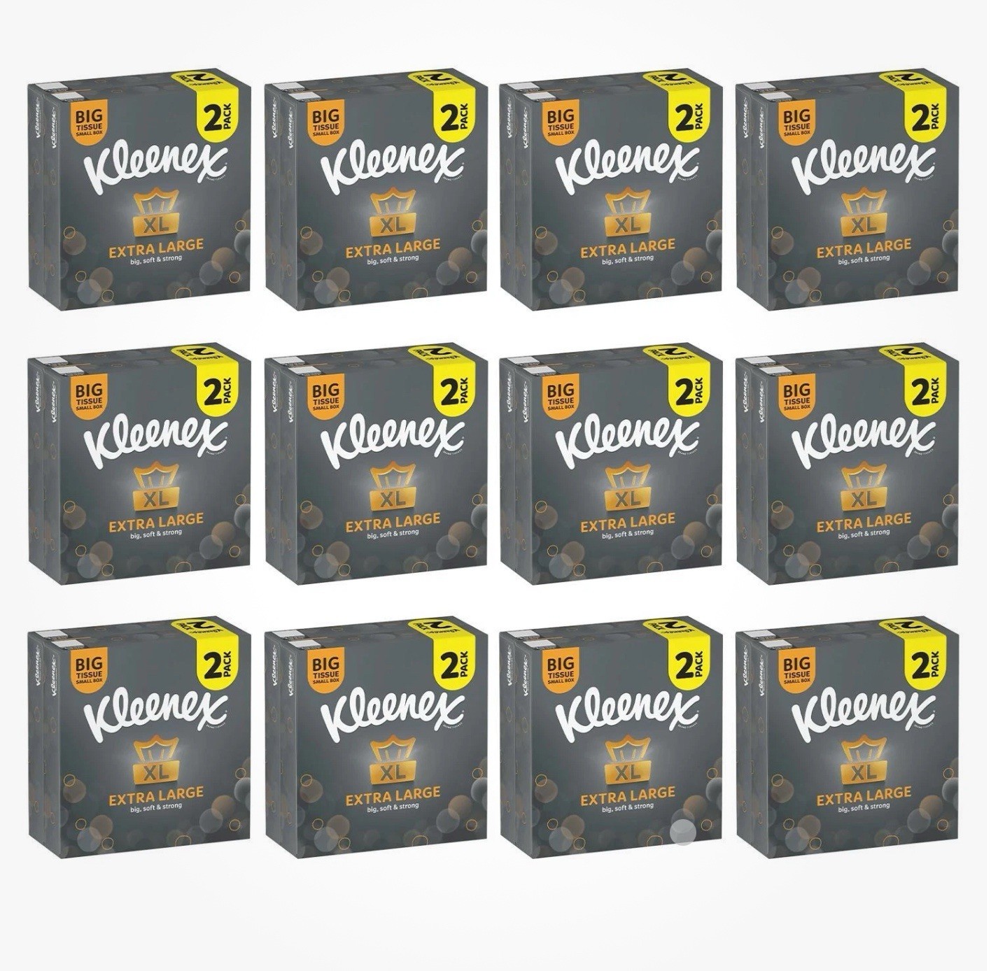 Kleenex Tissues Extra Large Compact Facial Tissues, 24pk x (44s) - 1056 Tissues