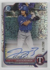 2022 Bowman Chrome Prospect Speckle Refractor 134/299 JoJo Blackmon Auto 1b1a