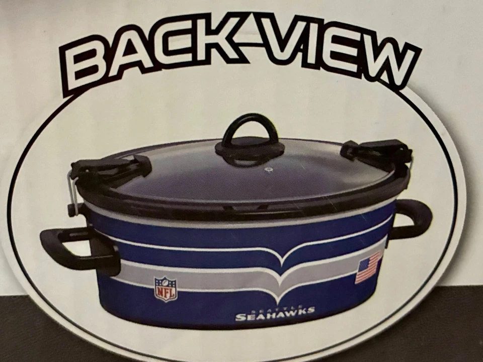 SEATTLE SEAHAWKS 🏈 NFL CROCK-POT / 6 QT /SEE ALL PHOTOS-BRAND NEW SEALED BOX!! - Image 4 of 4