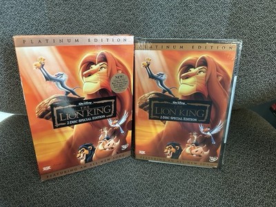 Walt Disney's  THE LION KING  2-Disc Platinum Edition  BRAND NEW Sealed DVD  USA