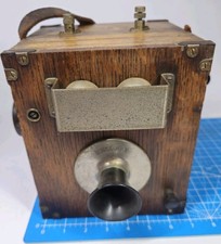 Antique Oak Kellogg Switchboard Supply Co. Line Tester&nbsp;or Field Telephone
