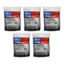 Tripp Lite Cat6 RJ45 Gigabit Snagless Ethernet Cable 1ft Blue Lot of 5