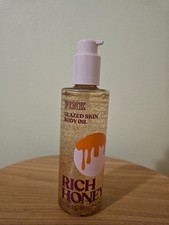 Victoria's Secret Pink Rich Honey Glazed Skin Body Oil Moisturizer 8 Fl oz New
