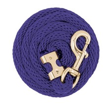 Purple 5 8 inch x 8 foot Dog Leash Soft Polypropylene Brass Snap 225 lb Capacity