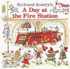 Richard Scarry's A Day at the Fire Station (Pictureback(R)) - Paperback - GOOD