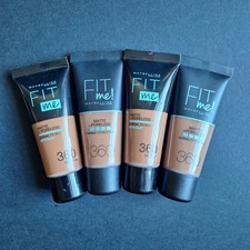 4x Maybelline Fit Me Matte Poreless Foundation 360 Mocha New Job Lot