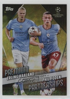 2022 Topps Jade Edition UEFA Club Competitions Yellow 45/50 Erling Haaland 14tf