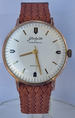 Vintage GLASHUTTE SPEZIMATIC Aautomatic 26 Rubis German Watch RARE Works
