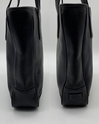 Vintage Coach 7776 Tote Bag Shoulder Bag Leather Black From