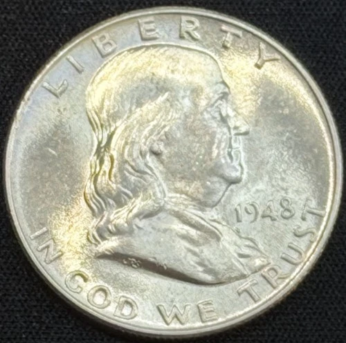 1948 Franklin Half Dollar BU Uncirculated Silver Nice Luster