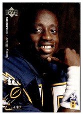 1995 Upper Deck Star Rookie #19 Jimmy Oliver RC San Diego Chargers football card. rookie card picture